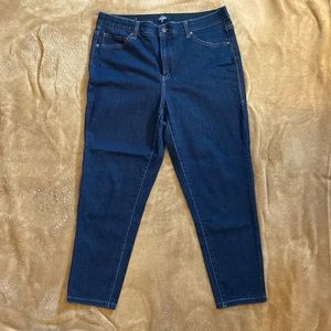 Lularoe denim jeans 32 dark wash skinny